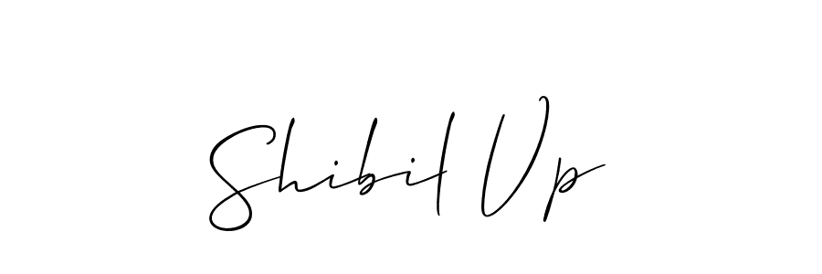 Shibil Vp stylish signature style. Best Handwritten Sign (Allison_Script) for my name. Handwritten Signature Collection Ideas for my name Shibil Vp. Shibil Vp signature style 2 images and pictures png