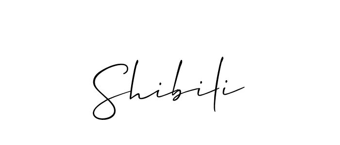 Make a beautiful signature design for name Shibili. With this signature (Allison_Script) style, you can create a handwritten signature for free. Shibili signature style 2 images and pictures png