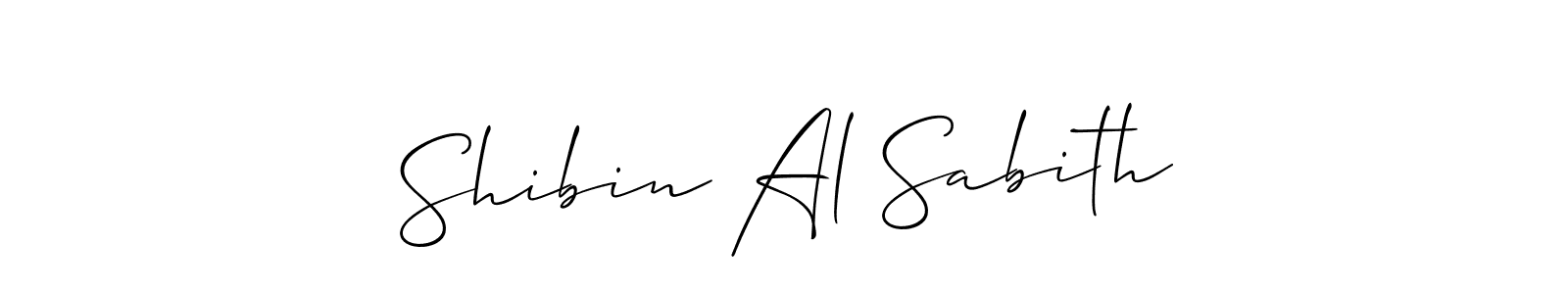 How to Draw Shibin Al Sabith signature style? Allison_Script is a latest design signature styles for name Shibin Al Sabith. Shibin Al Sabith signature style 2 images and pictures png