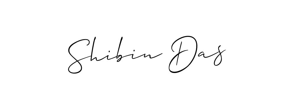 Also we have Shibin Das name is the best signature style. Create professional handwritten signature collection using Allison_Script autograph style. Shibin Das signature style 2 images and pictures png