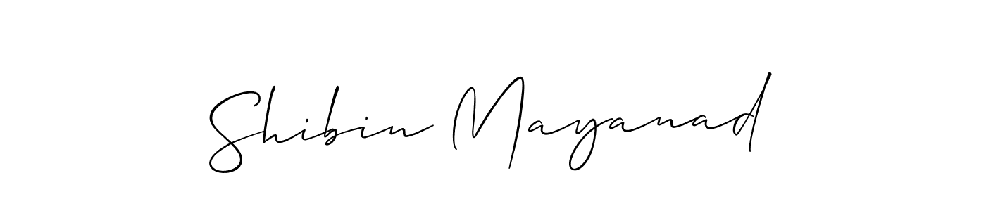 Best and Professional Signature Style for Shibin Mayanad. Allison_Script Best Signature Style Collection. Shibin Mayanad signature style 2 images and pictures png