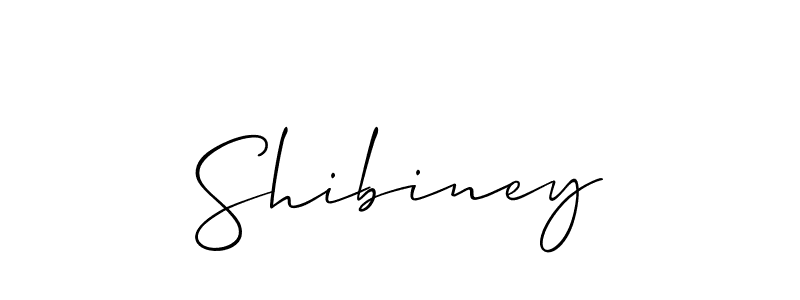 How to make Shibiney name signature. Use Allison_Script style for creating short signs online. This is the latest handwritten sign. Shibiney signature style 2 images and pictures png