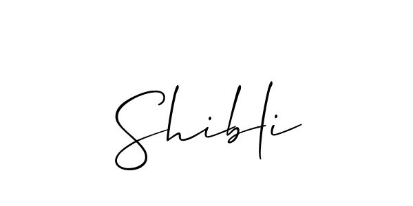 Also we have Shibli name is the best signature style. Create professional handwritten signature collection using Allison_Script autograph style. Shibli signature style 2 images and pictures png