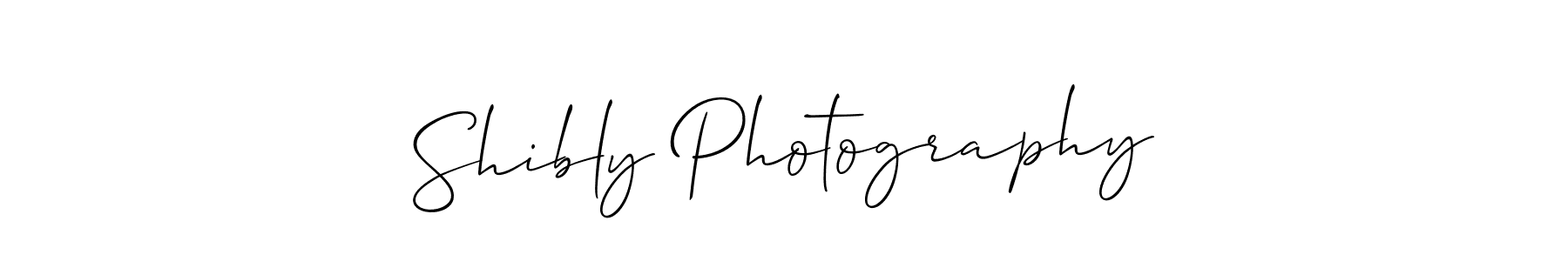 The best way (Allison_Script) to make a short signature is to pick only two or three words in your name. The name Shibly Photography include a total of six letters. For converting this name. Shibly Photography signature style 2 images and pictures png