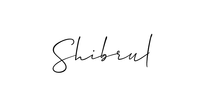 Make a beautiful signature design for name Shibrul. With this signature (Allison_Script) style, you can create a handwritten signature for free. Shibrul signature style 2 images and pictures png