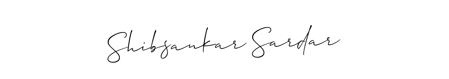 It looks lik you need a new signature style for name Shibsankar Sardar. Design unique handwritten (Allison_Script) signature with our free signature maker in just a few clicks. Shibsankar Sardar signature style 2 images and pictures png