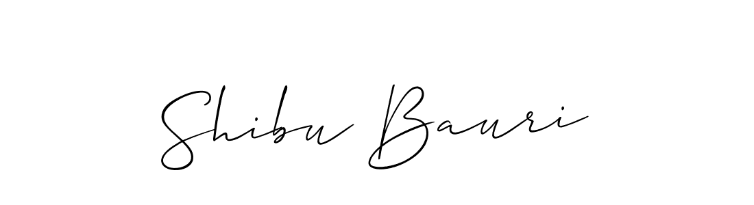 How to make Shibu Bauri name signature. Use Allison_Script style for creating short signs online. This is the latest handwritten sign. Shibu Bauri signature style 2 images and pictures png