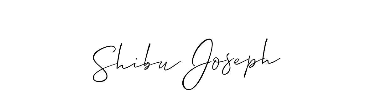 How to make Shibu Joseph name signature. Use Allison_Script style for creating short signs online. This is the latest handwritten sign. Shibu Joseph signature style 2 images and pictures png