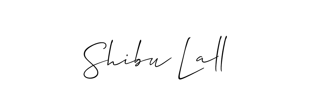 Create a beautiful signature design for name Shibu Lall. With this signature (Allison_Script) fonts, you can make a handwritten signature for free. Shibu Lall signature style 2 images and pictures png