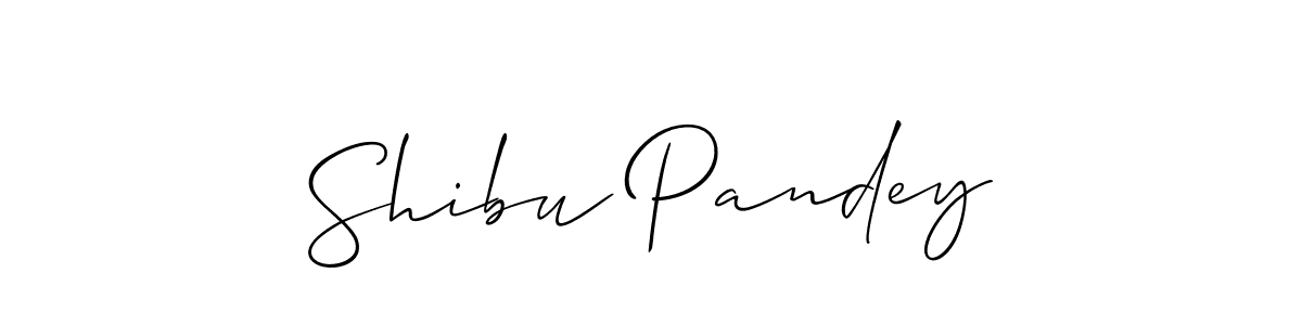 Similarly Allison_Script is the best handwritten signature design. Signature creator online .You can use it as an online autograph creator for name Shibu Pandey. Shibu Pandey signature style 2 images and pictures png