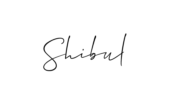 Create a beautiful signature design for name Shibul. With this signature (Allison_Script) fonts, you can make a handwritten signature for free. Shibul signature style 2 images and pictures png