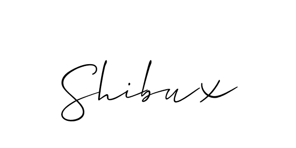 Shibux stylish signature style. Best Handwritten Sign (Allison_Script) for my name. Handwritten Signature Collection Ideas for my name Shibux. Shibux signature style 2 images and pictures png