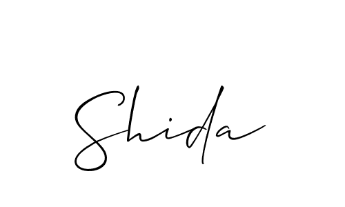 Similarly Allison_Script is the best handwritten signature design. Signature creator online .You can use it as an online autograph creator for name Shida. Shida signature style 2 images and pictures png