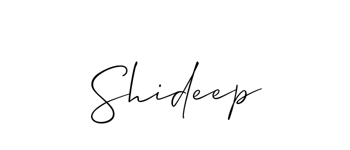 Also we have Shideep name is the best signature style. Create professional handwritten signature collection using Allison_Script autograph style. Shideep signature style 2 images and pictures png