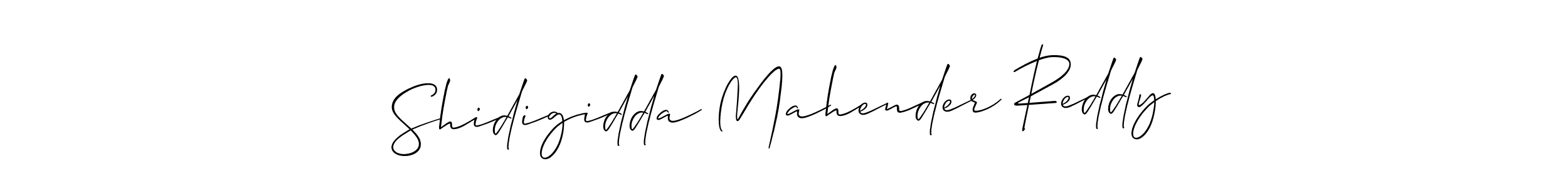 You should practise on your own different ways (Allison_Script) to write your name (Shidigidda Mahender Reddy) in signature. don't let someone else do it for you. Shidigidda Mahender Reddy signature style 2 images and pictures png