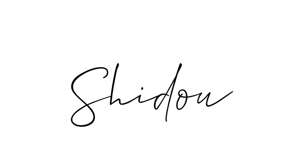 Also we have Shidou name is the best signature style. Create professional handwritten signature collection using Allison_Script autograph style. Shidou signature style 2 images and pictures png