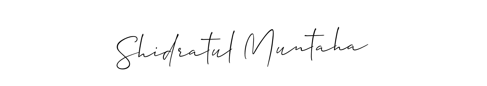 See photos of Shidratul Muntaha official signature by Spectra . Check more albums & portfolios. Read reviews & check more about Allison_Script font. Shidratul Muntaha signature style 2 images and pictures png