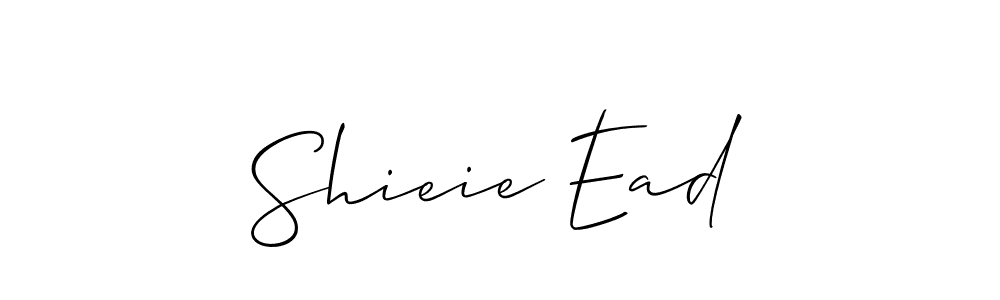 You should practise on your own different ways (Allison_Script) to write your name (Shieie Ead) in signature. don't let someone else do it for you. Shieie Ead signature style 2 images and pictures png