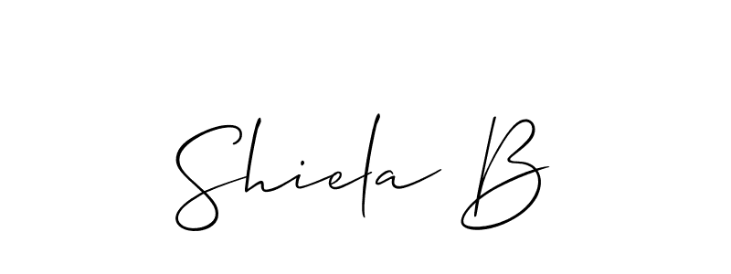 Also You can easily find your signature by using the search form. We will create Shiela B name handwritten signature images for you free of cost using Allison_Script sign style. Shiela B signature style 2 images and pictures png