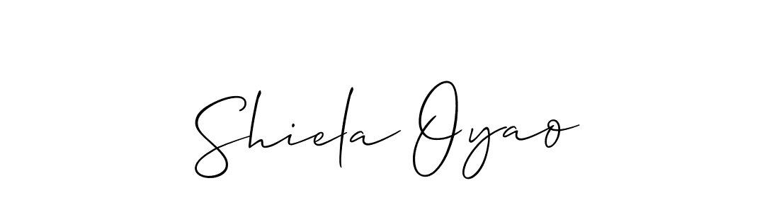 How to make Shiela Oyao name signature. Use Allison_Script style for creating short signs online. This is the latest handwritten sign. Shiela Oyao signature style 2 images and pictures png