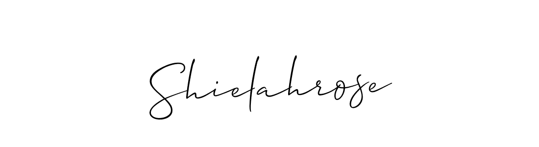 Shielahrose stylish signature style. Best Handwritten Sign (Allison_Script) for my name. Handwritten Signature Collection Ideas for my name Shielahrose. Shielahrose signature style 2 images and pictures png