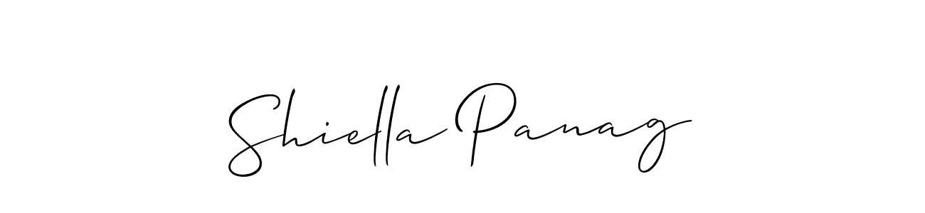 It looks lik you need a new signature style for name Shiella Panag. Design unique handwritten (Allison_Script) signature with our free signature maker in just a few clicks. Shiella Panag signature style 2 images and pictures png