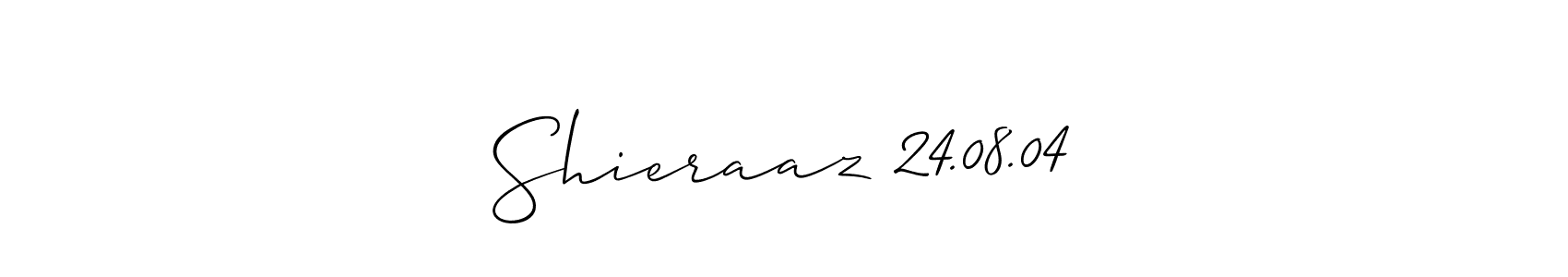 How to make Shieraaz 24.08.04 signature? Allison_Script is a professional autograph style. Create handwritten signature for Shieraaz 24.08.04 name. Shieraaz 24.08.04 signature style 2 images and pictures png