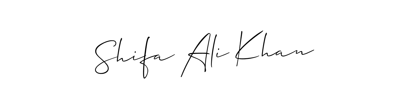 Once you've used our free online signature maker to create your best signature Allison_Script style, it's time to enjoy all of the benefits that Shifa Ali Khan name signing documents. Shifa Ali Khan signature style 2 images and pictures png