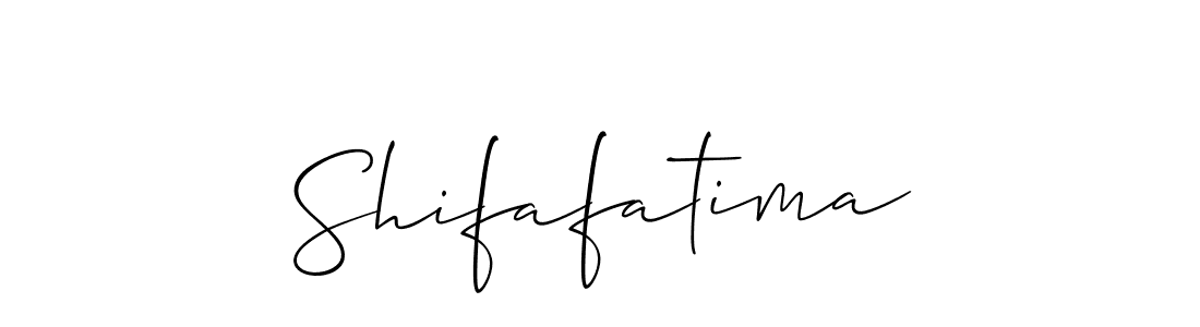 You should practise on your own different ways (Allison_Script) to write your name (Shifafatima) in signature. don't let someone else do it for you. Shifafatima signature style 2 images and pictures png