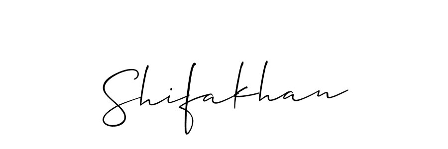 You should practise on your own different ways (Allison_Script) to write your name (Shifakhan) in signature. don't let someone else do it for you. Shifakhan signature style 2 images and pictures png