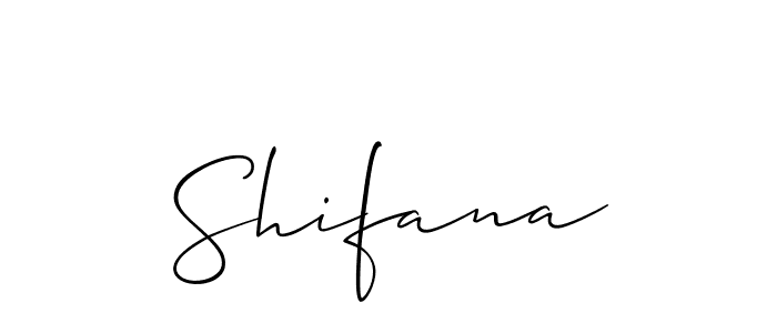 Shifana stylish signature style. Best Handwritten Sign (Allison_Script) for my name. Handwritten Signature Collection Ideas for my name Shifana. Shifana signature style 2 images and pictures png