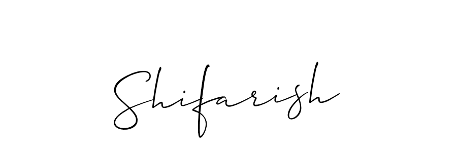 Make a beautiful signature design for name Shifarish. With this signature (Allison_Script) style, you can create a handwritten signature for free. Shifarish signature style 2 images and pictures png