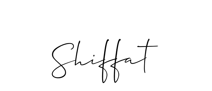 Similarly Allison_Script is the best handwritten signature design. Signature creator online .You can use it as an online autograph creator for name Shiffat. Shiffat signature style 2 images and pictures png