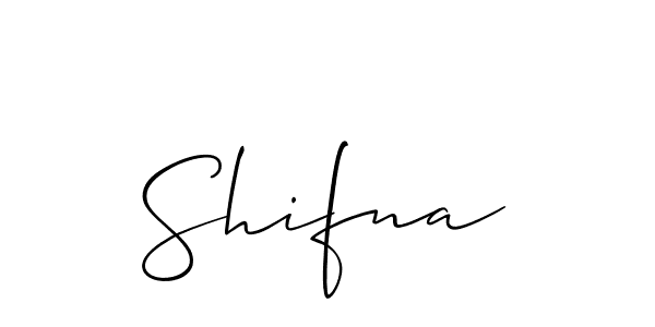 Make a short Shifna signature style. Manage your documents anywhere anytime using Allison_Script. Create and add eSignatures, submit forms, share and send files easily. Shifna signature style 2 images and pictures png