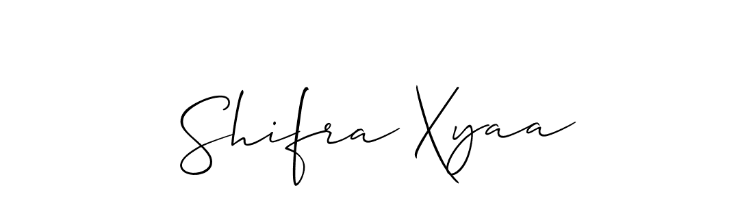 Make a beautiful signature design for name Shifra Xyaa. Use this online signature maker to create a handwritten signature for free. Shifra Xyaa signature style 2 images and pictures png