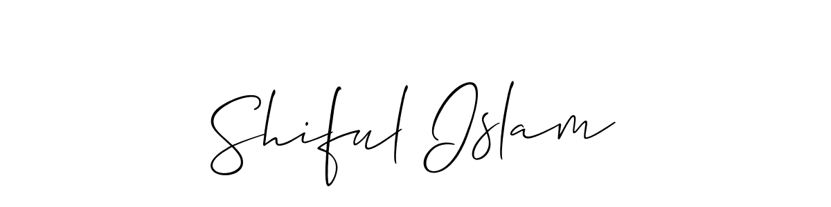How to make Shiful Islam signature? Allison_Script is a professional autograph style. Create handwritten signature for Shiful Islam name. Shiful Islam signature style 2 images and pictures png