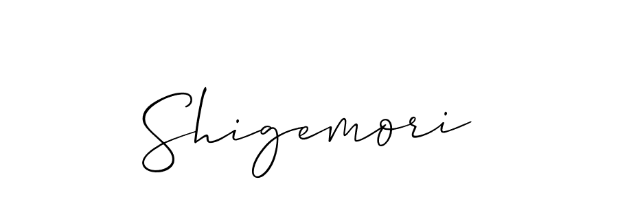 if you are searching for the best signature style for your name Shigemori. so please give up your signature search. here we have designed multiple signature styles  using Allison_Script. Shigemori signature style 2 images and pictures png