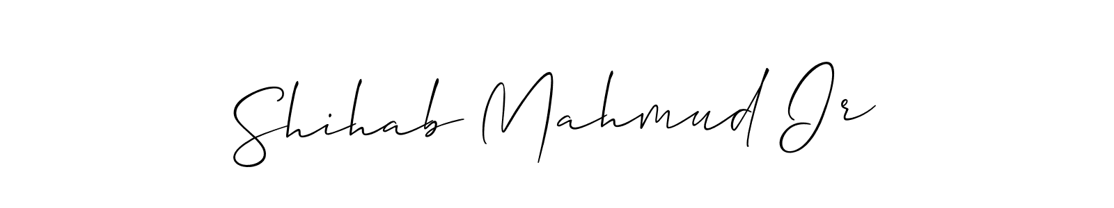 Use a signature maker to create a handwritten signature online. With this signature software, you can design (Allison_Script) your own signature for name Shihab Mahmud Ir. Shihab Mahmud Ir signature style 2 images and pictures png