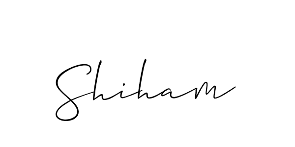 You should practise on your own different ways (Allison_Script) to write your name (Shiham) in signature. don't let someone else do it for you. Shiham signature style 2 images and pictures png