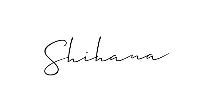 Also You can easily find your signature by using the search form. We will create Shihana name handwritten signature images for you free of cost using Allison_Script sign style. Shihana signature style 2 images and pictures png