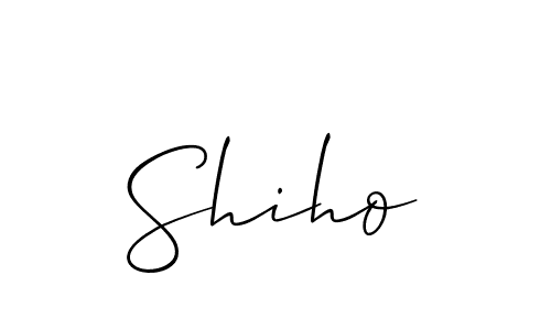 Create a beautiful signature design for name Shiho. With this signature (Allison_Script) fonts, you can make a handwritten signature for free. Shiho signature style 2 images and pictures png
