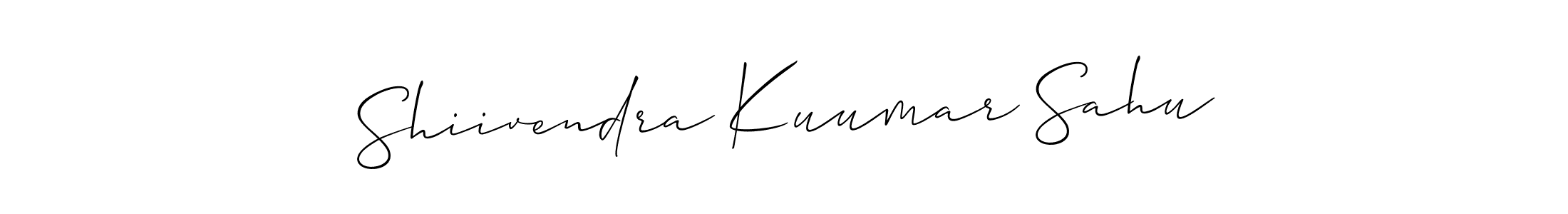 Also we have Shiivendra Kuumar Sahu name is the best signature style. Create professional handwritten signature collection using Allison_Script autograph style. Shiivendra Kuumar Sahu signature style 2 images and pictures png