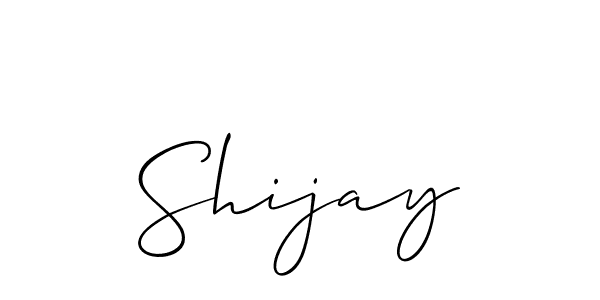 Make a beautiful signature design for name Shijay. With this signature (Allison_Script) style, you can create a handwritten signature for free. Shijay signature style 2 images and pictures png