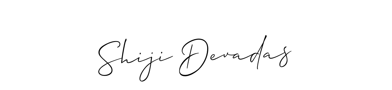 The best way (Allison_Script) to make a short signature is to pick only two or three words in your name. The name Shiji Devadas include a total of six letters. For converting this name. Shiji Devadas signature style 2 images and pictures png