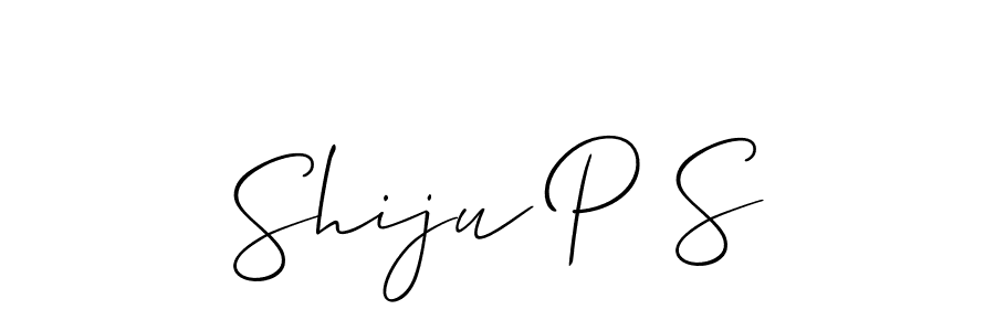 if you are searching for the best signature style for your name Shiju P S. so please give up your signature search. here we have designed multiple signature styles  using Allison_Script. Shiju P S signature style 2 images and pictures png