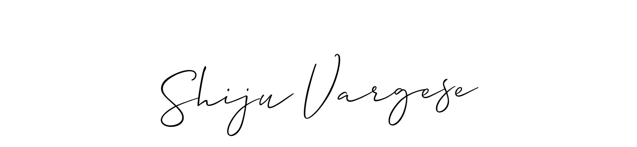 You should practise on your own different ways (Allison_Script) to write your name (Shiju Vargese) in signature. don't let someone else do it for you. Shiju Vargese signature style 2 images and pictures png