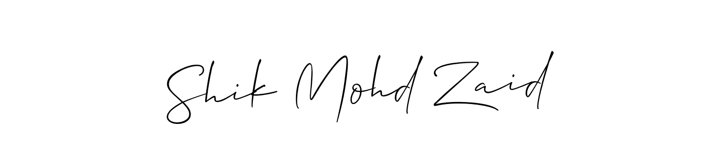 Similarly Allison_Script is the best handwritten signature design. Signature creator online .You can use it as an online autograph creator for name Shik Mohd Zaid. Shik Mohd Zaid signature style 2 images and pictures png