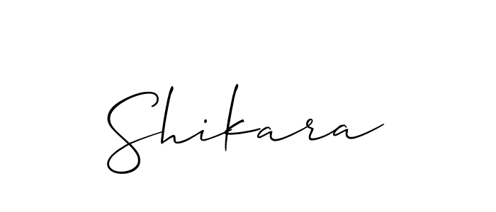 Similarly Allison_Script is the best handwritten signature design. Signature creator online .You can use it as an online autograph creator for name Shikara. Shikara signature style 2 images and pictures png