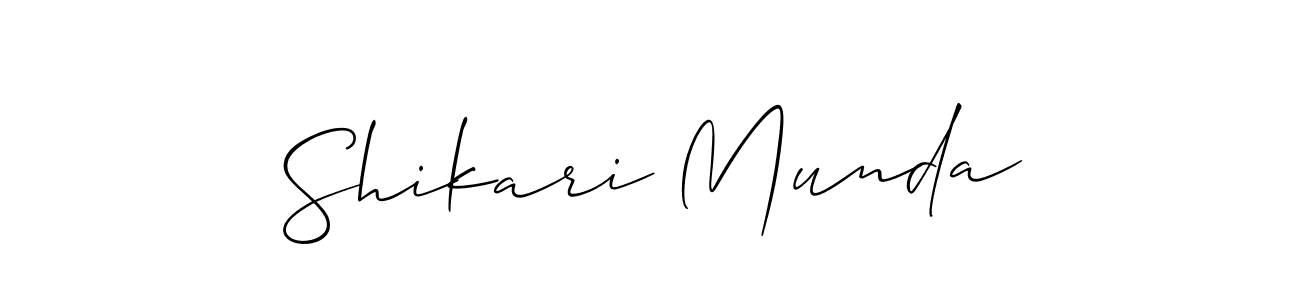 Shikari Munda stylish signature style. Best Handwritten Sign (Allison_Script) for my name. Handwritten Signature Collection Ideas for my name Shikari Munda. Shikari Munda signature style 2 images and pictures png