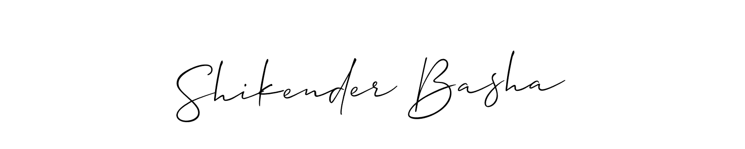 if you are searching for the best signature style for your name Shikender Basha. so please give up your signature search. here we have designed multiple signature styles  using Allison_Script. Shikender Basha signature style 2 images and pictures png